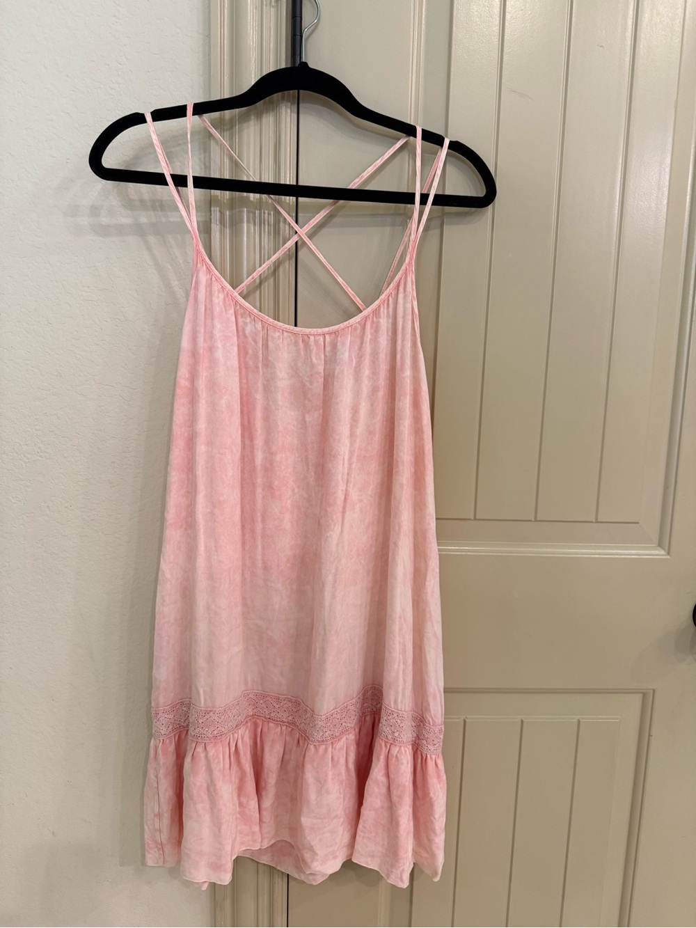 Altar’d State Light Pink Strappy Summer Dress size small